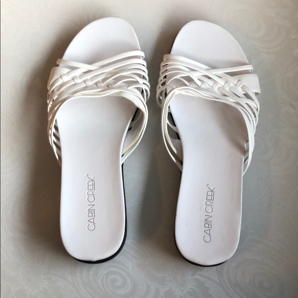 Cabin Creek White Dress Sandals